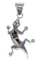 Multicolor Genuine Sterling Silver Southwestern Lizard Pendant YX51776